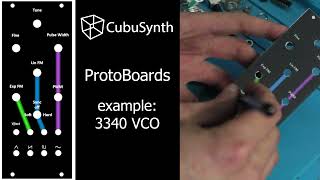 Eurorack DIY Protoboards  Build your own Analog Oscillator 3340 VCO [upl. by Sidnee]