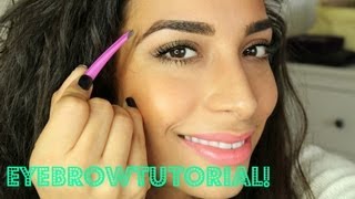 EyebrowTutorial  PERFEKTE Augenbrauen [upl. by Dnalyar878]