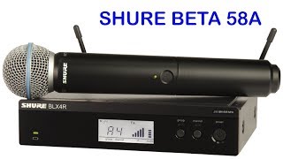 Shure GLXD24 beta 58a wireless microphone for vocals [upl. by Notyrb790]