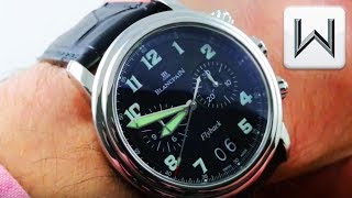 Blancpain Leman Chronograph Flyback Grande Date 2855F113053B Luxury Watch Review [upl. by Ameerahs]