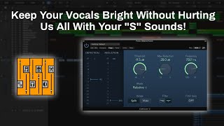 How To Use The DeEsser 2 Plugin Logic Pro X  Removing Unwanted quotSquot Sounds From Your Vocal [upl. by Aryam]