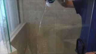 Diamon fusion Glass Treatment how to clean a shower door [upl. by Muncey]