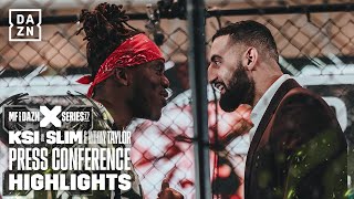 THE NIGHTMARE IS BACK  KSI vs Slim amp Anthony Taylor Press Conference Highlights [upl. by Aelahs]