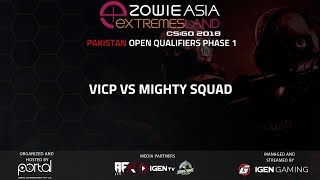 ENGVICP Vs Mighty Squad  ZOWIE Extremesland Asia 2018  Pakistan Qualifiers  Phase 1 BO3 [upl. by Berna55]