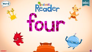 Endless Reader Lets Learn FOUR  Sight Word Adventures [upl. by Femmine]