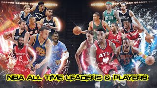 NBA All Time Leaders amp PLAYERS basketball nba [upl. by Anielram]