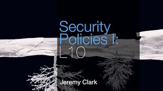 Lecture 10 Policies I Airport Security [upl. by Tomchay]