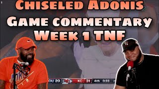 2020 NFL Kickoff Week 1 TNF Game Highlight Commentary  Chiseled Adonis Try Not to Laugh [upl. by Romilda]