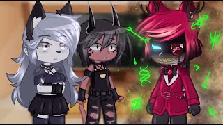 Helluva Boss React To Alastor  Gacha React [upl. by Ainerol]