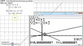 Matematik 5000 Ma 2bc VUX  Kapitel 1  Ekvationssystem  Grafisk lösning  1407 [upl. by Oberheim879]