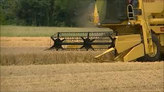 Threshing barley with New Holland Clayson 8060 [upl. by Manning]