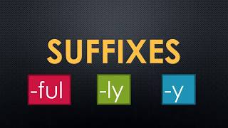 Suffixes  ful ly y [upl. by Sina]