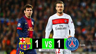 Barcelona vs PSG  11  Extended Highlights amp Goals  UCL 2013 [upl. by Lorsung213]