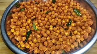 evening tea time snacks recipe  porikadali masala recipe in tamil [upl. by Egedan]