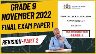 Grade 9 November 2022 Exam Revision Paper 1 Part 2 [upl. by Marco]