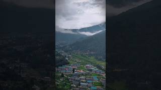 Beautiful view of Trashiyangtse Town mountains bhutantravelguide travel TheLastShangrila [upl. by Taft]