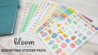 Budget Sticker Pack  bloom daily planners ® [upl. by Larkins118]