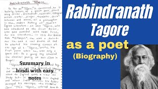 Rabindranath Tagore  Rabindranath Tagore Biography  Rabindranath Tagore as a poet [upl. by Micah729]