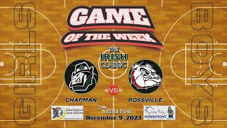 Chapman Basketball vs Rossville 120923 [upl. by Icat]