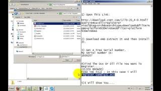 Register Ocx And Dll Files On Windows 7 Register Mswinckocx [upl. by Noiroc]