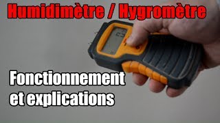 Humidimètre  Hygromètre  Fonctionnement et explications humidité ascentionnelle [upl. by Dzoba617]