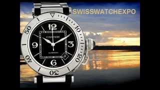 Swiss Watch Expo  Cartier Pasha Seatimer Steel Rubber Ladies Watch W3140003 Cartier Watches [upl. by Llehsam]