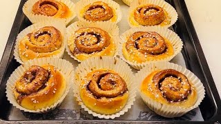 حلويات سويدية كتير طيبة اسمها kanelbullar [upl. by Gray746]