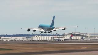 플심 대한항공 A380 뉴욕 JFK공항 착륙 Plane Spotting msfs landing koreanair a380 jfkairport 대한항공 [upl. by Fleta]