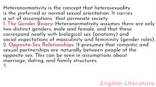 Heteronormativity Definition and Analysis [upl. by Perreault207]