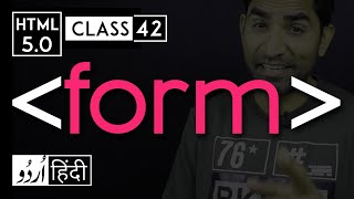 Form tag  html 5 tutorial in hindiurdu  Class  42 [upl. by Parrott304]