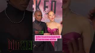 Cynthia Erivo amp Ariana Grande Handle OffTrack Interview Like Pros  Wicked Movie [upl. by Durtschi29]