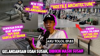 SADISNYA NEW YORK BANGUN KOTA ANTI GELANDANGAN SEMUA TEMPAT GA BISA BUAT TIDUR DAN DUDUK [upl. by Ivanah]