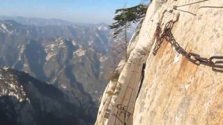 11 Mt Huashan East Side Cliff Walkway Day 2 0940 [upl. by Nylirehs]