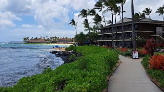 Koa Kea resort on Poipu Beach Kauai Hawaii Boutique resort high security elegant [upl. by Sosthenna]