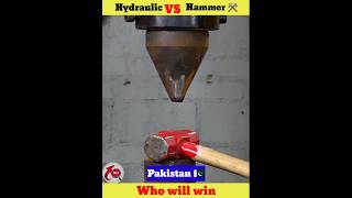 Ind 🇮🇳 vs Pak🇵🇰😡 Hammer ⚒️ vs hydraulic press 🤯shorts whatif uniqueexperiment मजेदार [upl. by Tacy214]