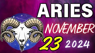 ARIES ♈ DANGER 🔴SOMETHING SERIOUS IS HAPPENING❌ Horoscope for today NOVEMBER 23 2024 🔮 horoscope [upl. by Merilyn412]