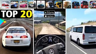 TOP 20 Best Driving Games for Mobile [upl. by Kyrstin]