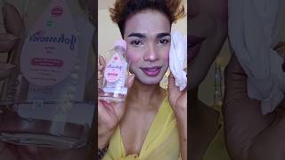 Easy Makeup Removing With Johnson Baby Oil rubinarubi makeupartist makeupremovetutorial babyoil [upl. by Ydak925]