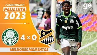 PALMEIRAS 4 X 0 ÁGUA SANTA  MELHORES MOMENTOS  FINAL CAMPEONATO PAULISTA 2023  geglobo [upl. by Ahsimot762]