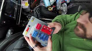 ScionTotoyaAuris rear 12 volt power install [upl. by Atinra]