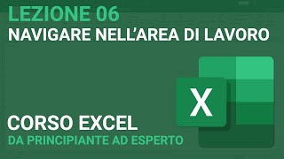 Navigazione nel foglio di lavoro  EXCEL TUTORIAL ITALIANO 06 Corso 2024 [upl. by Alfreda]