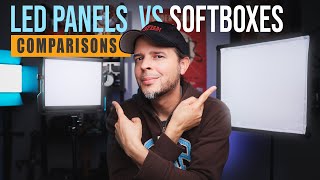 LED Panels Vs Softboxes Light Modifiers Compared Does size Really matters [upl. by Jammie]