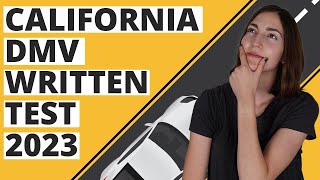 California DMV Written Test 2023 60 Questions with Explained Answers [upl. by Joete669]