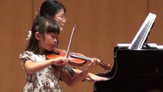 Little violinist  First prize of Vatelot Rampal competition plays Air tyrolien Beethoven [upl. by Amhser545]