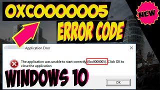 Fixed 0xc0000005  How to fix Error The application was unable to start correctly Windows 10 [upl. by Enyalahs]