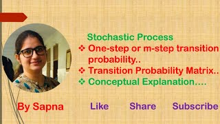 transition probabilities and its matrix  by Sapna [upl. by Sherrer]