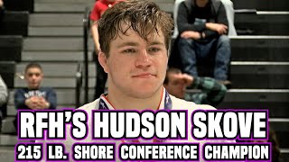 RumsonFair Havens Hudson Skove wins 215 lbs Shore Conference Tournament Championship [upl. by Clio3]