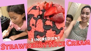 Easy Strawberry Nice Cream [upl. by Anelrahc117]