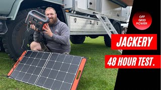 JACKERY 48hr test Will it power the campervan [upl. by Yerd]