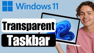 How to Make Taskbar Transparent Windows 11 [upl. by Nordek522]